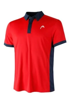 Head Slice - Poloshirt - Rot Blau