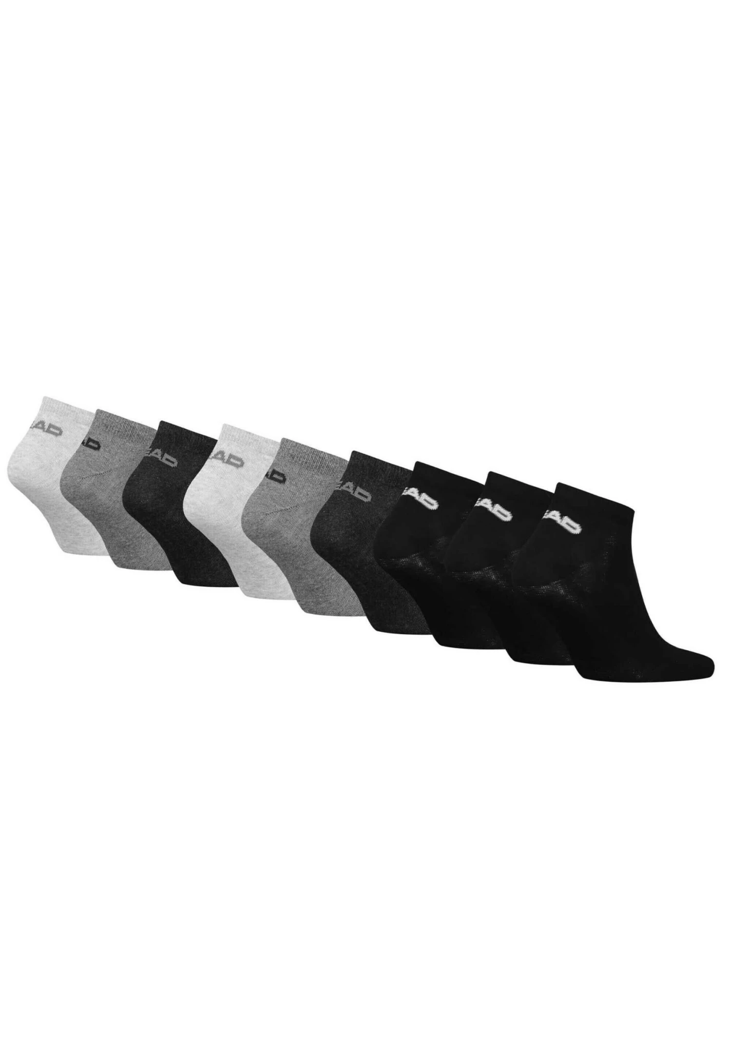 Head Unisex S 9-PackPerformance- Sokken - Grau Schwarz 4 Head Unisex S 9-PackPerformance- Sokken - Grau Schwarz - Afbeelding 2