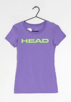 Head T-Shirt Print - Purple