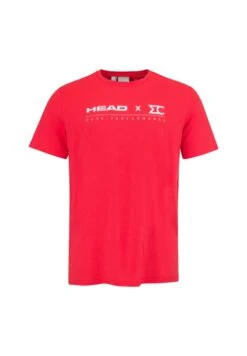 Head T-Shirt Print - Rot