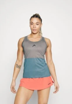 Head Padel Tech Women - Top - Grey/ Electric Blue