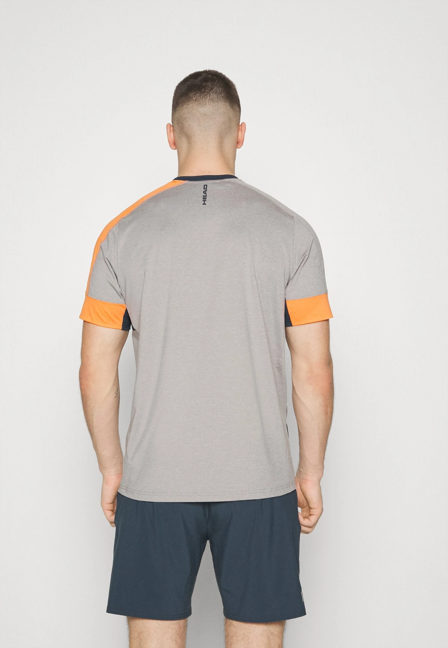 Head Padel Tech Men - Sport T-Shirt - Grey/Orange 7 Head Padel Tech Men - Sport T-Shirt - Grey/Orange - Afbeelding 5